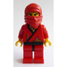 LEGO rot Ninja (2009 Reissue) Minifigur