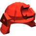 LEGO Red Ninja Helmet with Clip and Short Visor  (30175)