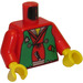 LEGO Rood Ninja Robber Torso (973 / 73403)