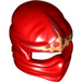 LEGO rouge Ninjago Wrap avec Ridged Forehead avec Feu Energy Symbol (10656 / 98133)
