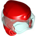 LEGO Rood Ninjago Wrap met Transparant Light Blauw Scuba Diver Masker (77151)