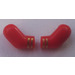 LEGO rouge Pair of Bras avec Gold Rayures