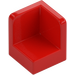 LEGO Red Panel 1 x 1 Corner with Rounded Corners (6231)