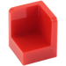 LEGO rouge Panneau 1 x 1 Coin avec Coins arrondis (6231)