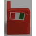 LEGO Red Panel 1 x 1 Corner with Rounded Corners with Italian Flag Model Right Side Sticker (6231)