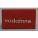 LEGO Red Panel 1 x 2 x 1 with White &#039;vodafone&#039; Sticker with Square Corners (4865)