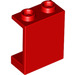 LEGO rouge Panneau 1 x 2 x 2 sans supports latéraux, tenons creux (4864 / 6268)