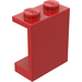 LEGO rot Panel 1 x 2 x 2 ohne seitliche Stützen, solide Bolzen (4864)