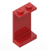 LEGO Red Panel 1 x 2 x 3 without Side Supports, Solid Studs (2362 / 30009)