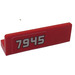 LEGO Red Panel 1 x 4 with Rounded Corners with White &#039;7945&#039; Model Left Side Sticker from Set 7945 (15207)