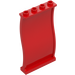 LEGO Red Panel 1 x 4 x 6 Wavy (34732)