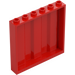 LEGO Red Panel 1 x 6 x 5 with Corrugation (23405)