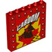 LEGO Rood Paneel 1 x 6 x 5 met Duke Caboom (50133 / 59349)