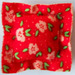 LEGO Red Pillow - Small with Flowers and Green Leaves