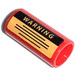 LEGO Rosso perno Joiner Rotondo con Warning Text  Adesivo con scanalatura (29219)