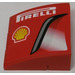 레고 빨간색 &#039;PIRELLI&#039;, Shell Logo, Air Intake (Left) Stickered Assembly