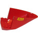 LEGO Red Plane Rear 6 x 10 x 4 with &quot;4209&quot; Sticker (87616)