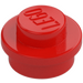 LEGO Rood Plaat 1 x 1 Rond (6141 / 30057)