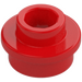 LEGO Rood Plaat 1 x 1 Rond met Open nop (28626 / 85861)