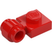 LEGO Red Plate 1 x 1 with Clip (Thick Ring) (4081 / 41632)