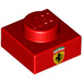 LEGO Red Plate 1 x 1 with Ferrari Logo (3024)