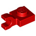 LEGO Red Plate 1 x 1 with Horizontal Clip (Flat Fronted Clip) (6019)