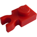 LEGO Rosso Piastra 1 x 1 con Verticale Clip (Clip &#039;U&#039; spessa) (4085 / 60897)