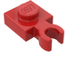 LEGO Rood Plaat 1 x 1 met Verticaal Klem (Dunne Open &#039;O&#039;-clip)