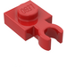 LEGO Red Plate 1 x 1 with Vertical Clip (Thin Open &#039;O&#039; Clip)