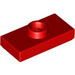 LEGO Red Plate 1 x 2 with 1 Stud (with Groove) (3794 / 15573)