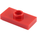 LEGO Red Plate 1 x 2 with 1 Stud (without Bottom Groove) (3794)