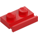 LEGO Red Plate 1 x 2 with Door Rail (32028)