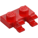 LEGO Rojo Placa 1 x 2 con Horizontal Clips (clips con frente plano) (60470)