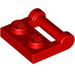 LEGO Red Plate 1 x 2 with Side Bar Handle (48336)