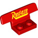 LEGO rouge assiette 1 x 2 avec Spoiler avec Rust eze (30925 / 33615)
