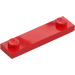 LEGO Red Plate 1 x 4 with Two Studs with Groove (41740)