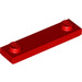 LEGO rot Platte 1 x 4 mit Zwei Bolzen mit Nut (41740)