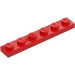 LEGO Red Plate 1 x 6 (3666)