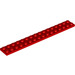 LEGO Red Plate 2 x 16 (4282)