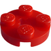 LEGO Red Plate 2 x 2 Round with Axle Hole (4032)