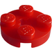 LEGO Red Plate 2 x 2 Round with Axle Hole (with &#039;+&#039; Axle Hole) (4032)