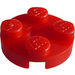 LEGO Rosso Piastra 2 x 2 Rotondo con Foro dell&#039;asse (con Foro dell’asse ‘+’) (4032)