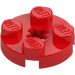 LEGO Red Plate 2 x 2 Round with Axle Hole (with &#039;X&#039; Axle Hole) (4032)