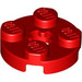 LEGO Rood Plaat 2 x 2 Ronde met As Gat (met &#039;X&#039;-vormig asgat) (4032)