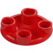 LEGO Red Plate 2 x 2 Round with Rounded Bottom (2654 / 28558)