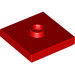 LEGO rot Platte 2 x 2 mit Nut und 1 Center Stud (23893 / 87580)
