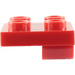 LEGO rouge assiette 2 x 2 avec Trou sans support transversal (2444)
