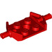LEGO rot Platte 2 x 2 mit Breit Rad Holders (Nicht verstärkter Boden) (6157)