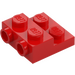 LEGO Red Plate 2 x 2 x 0.7 with 2 Studs on Side (4304 / 99206)