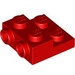 LEGO rot Platte 2 x 2 x 0.7 mit 2 Bolzen auf Seite (4304 / 99206)